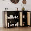 Buffet rétro à 3 portes avec grand espace de rangement-106349690