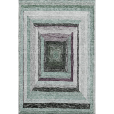 Premium Machine Washable Millbrook AMF1957 Geometric Rug