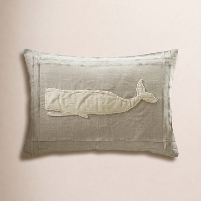 Linen Lumbar Throw Pillow
