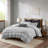 Cotton Jacquard Comforter Mini Set Grey/Black-113361411
