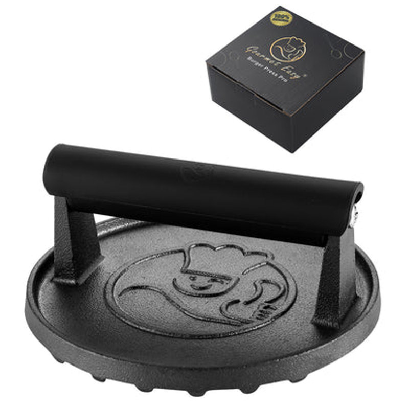 Cast Iron Non-Stick Grill Press