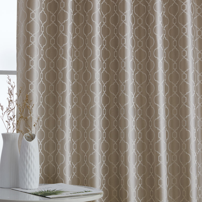 Ritenour Curtain Pair, 52" W x 63" L, Taupe
