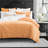 Valentina Orange Microfiber 3 Piece Comforter Set-86497901