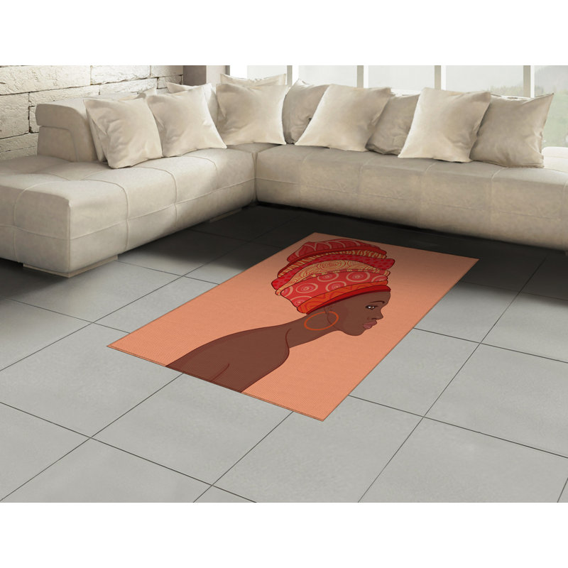 African High Density Long Fiber Poly Threads Decorative Area Rug Carpet, Rectangle 2'7" x 5'