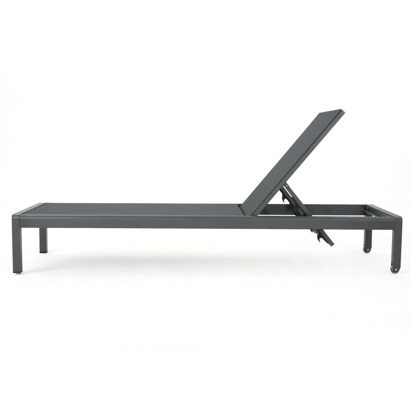 Chaise longue Cape Coral Kd - gris, Gris