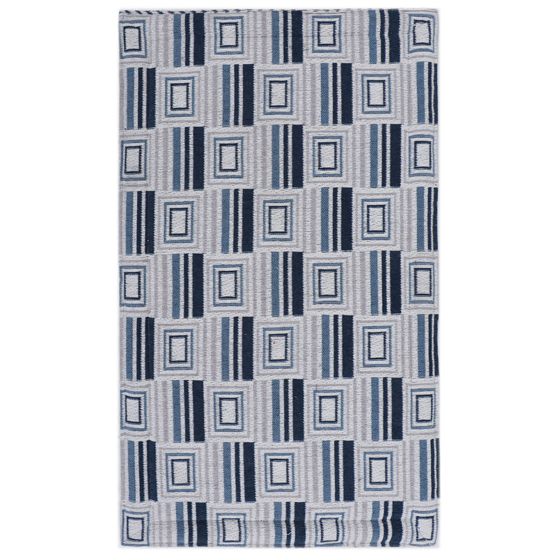 Geometric Polyester Anti-Fatigue Kitchen Mat