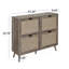 Range-chaussures 4 portes, armoire de rangement pour chaussures moderne autoportante, pour vestibule