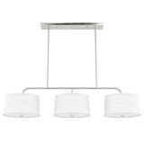 Cottage Hill 6 - Light Kitchen Island Shaded Linear Chandelier