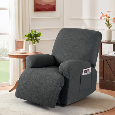 Wald Single Seat Stretch Extra Large Recliner Chair Covers,Oversize Reclining Couch Covers Sofa Slipcover