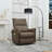 270° Power Glider  Swivel Rocker Recliner Chair With Dual USB Ports For Adults-759077532