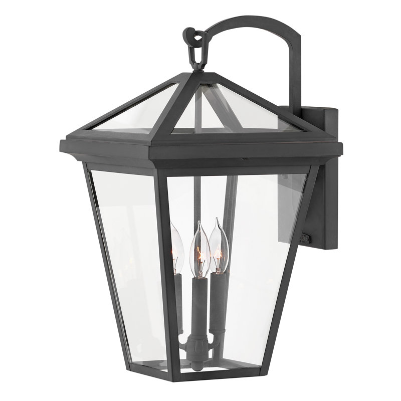 Alford Place 3 - Bulb Outdoor Wall Lantern, Museum Black