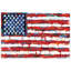 «Dramatic Stars & Stripes», reproduction sur verre