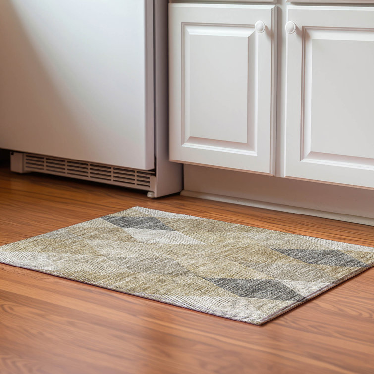 Premium Machine Washable Prisco Wheat Rug