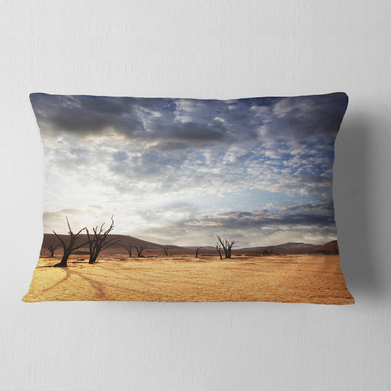 Coussin décoratif désert du désert du désert de désert, Rectangulaire, 12 po x 20 po
