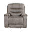 Ensemble de canapé inclinable moderne gris-brun 3 pièces avec canapé et causeuse en microfibre polie