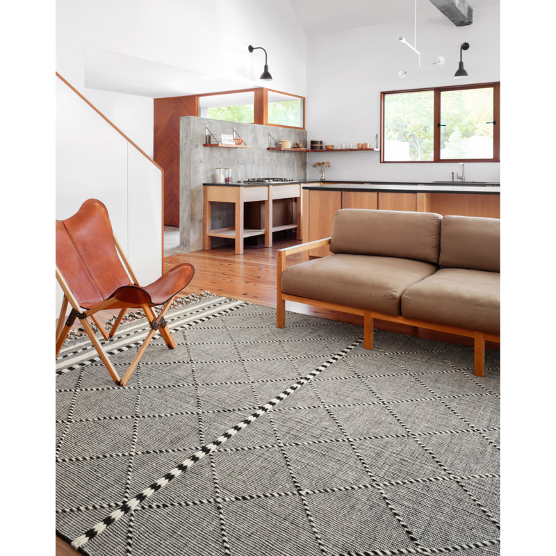Ainesh Wool Indoor / Outdoor Rug, Rectangle 7'6" x 9'6"