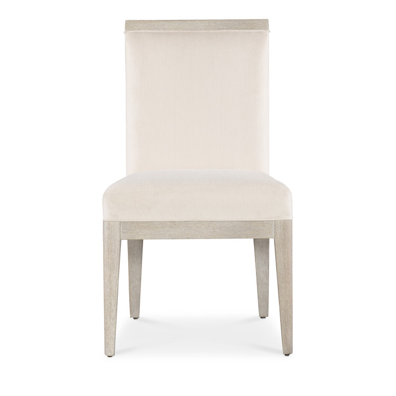 Modern Mood Upholstered Side Chair, Light Wood/Diamond