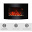 Axel Wall Mounted Fireplace Curved Glass Slimline-15527603