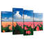 Harnek orange et tulipes roses-108917266