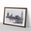 Houses of Parliament & Big Ben in Abstract - Picture Frame Graphic Art Print-55763649-55763648