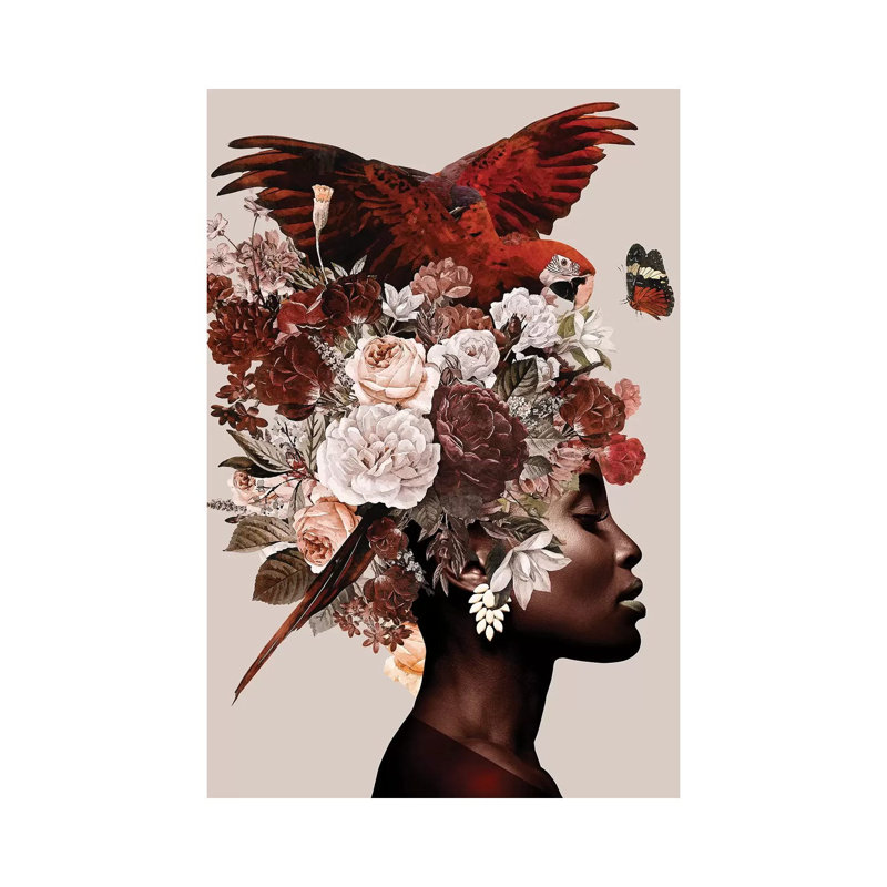 Woman With Flower I by Danilo De Alexandria - Wrapped Canvas Gallery-Wrapped Canvas Giclée, 20.32 cm H x 30.48 cm W