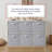 Foldable Storage Fabric Cardboard Bin Set