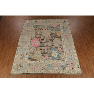 Vegetable Dye Oushak Turkish Area Rug 9x12