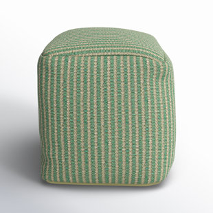 Borislava Outdoor Ottoman with Cushion