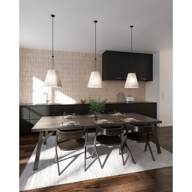 Manila 3 - Light Single Pendant, Matte Black