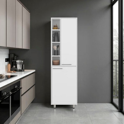 Armoire de cuisine H 80,30 po 2 portes, 9 tablettes, 4 pieds