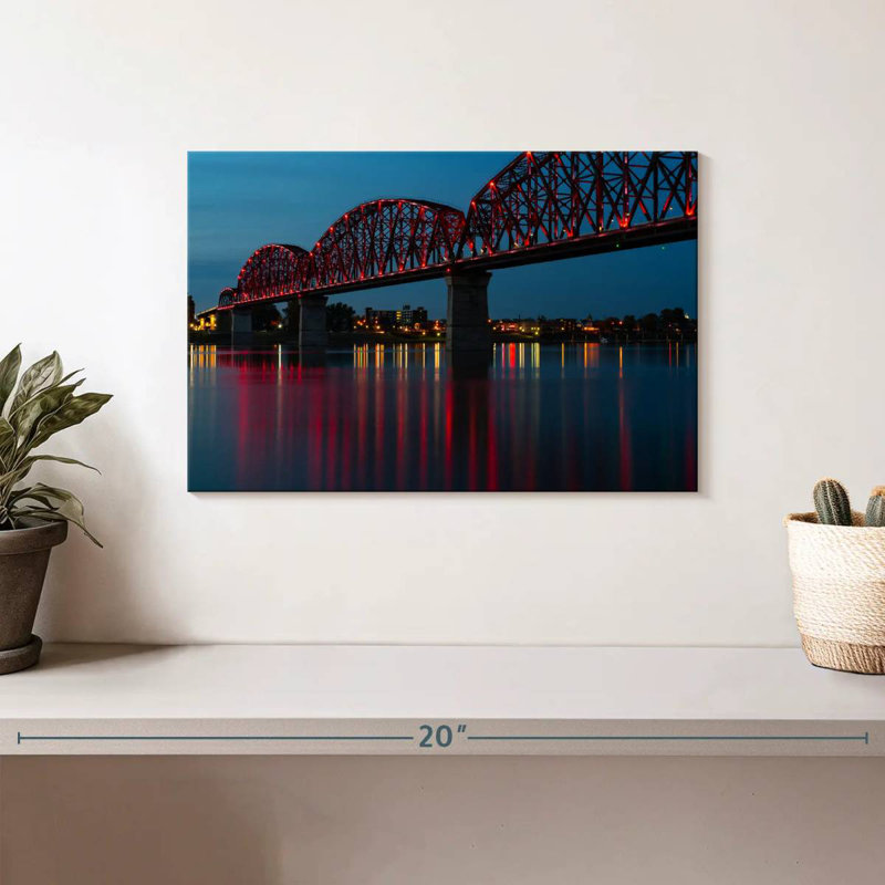 Pont illuminé Kavia à Louisville, H 8 po x l 12 po