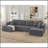 U shape Modular Sectional Sofa, Minimalist Modular Sectional Sofa Set-1004270984