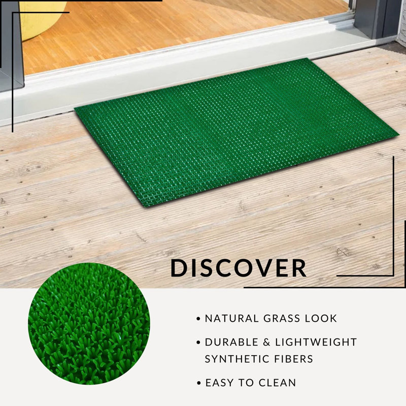 Tapis d'extérieur en gazon artificiel 24x16, Vert