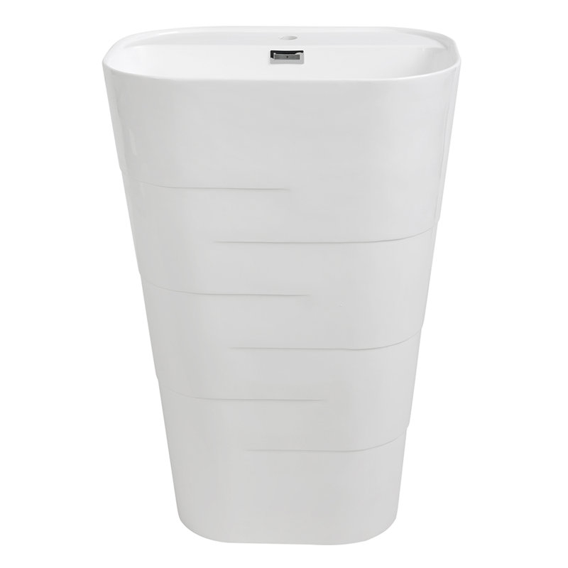 Lavabo autoportant en résine 24 po
