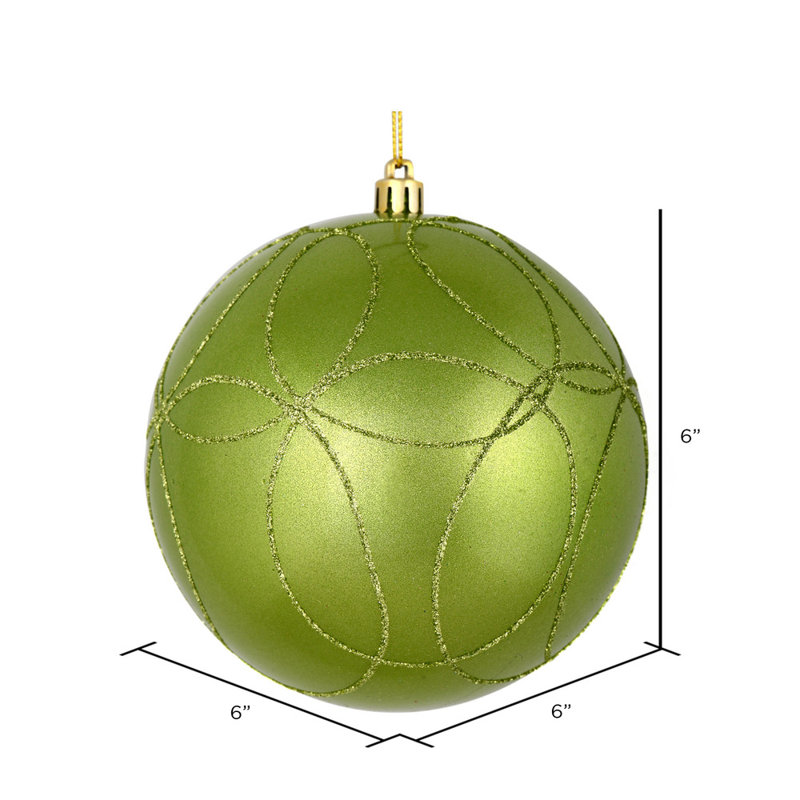 Ornement de bonbons avec motif de paillettes circulaires, Céladon
