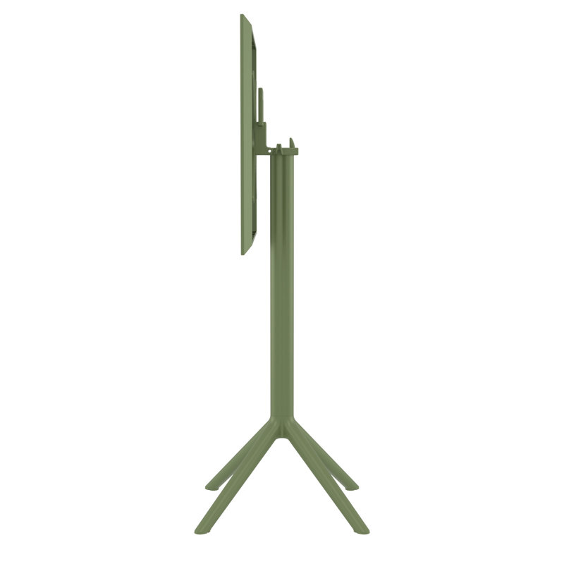 Awan 4 - Person Patio Dining Set with Square Table, Olive Green