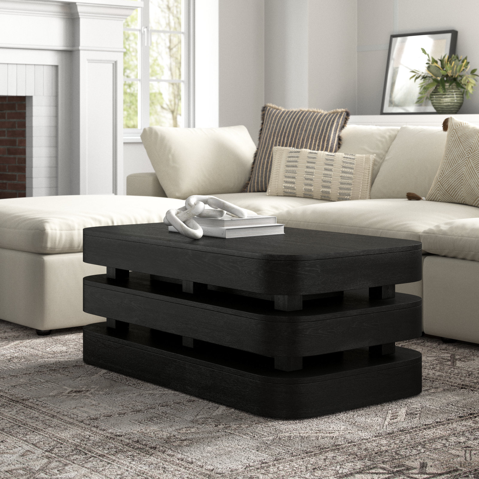 Marta Coffee Table, Espresso Wood