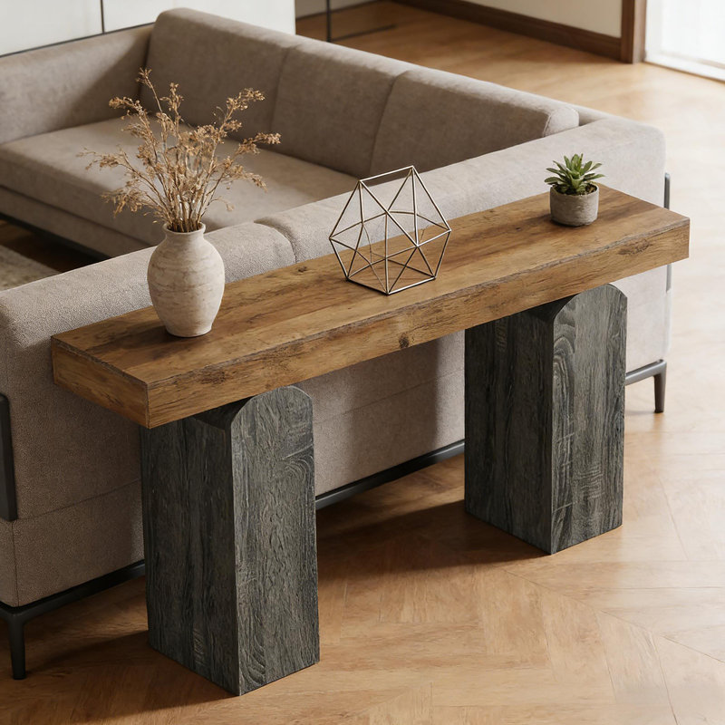Console de style contemporain, table de vestibule, table de canapé