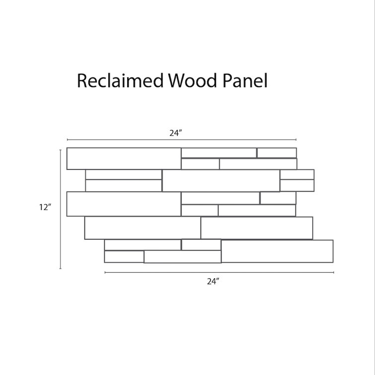 24 Reclaimed Wood Wall Paneling Realstone Systems Color: Multi