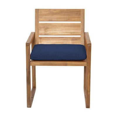Venice Teak Patio Dining Armchair with Cushion