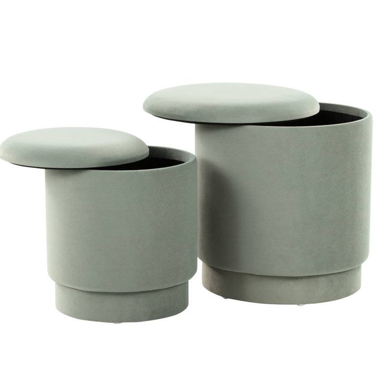 Velours de style contemporain, couvercles amovibles pour un rangement supplémentaire, aucun assemblage requis avec les couvercles, rembourrage en mousse confortable, utilisation à l'intérieur, nécessaire