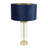 Ahedo Glass with Table Lamp and Velvet with Metallic Inner Lamp Shade and LED Bulb-1773716513-1773716573