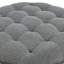 Repose-pieds rond avec rangement de 25 pouces avec plateau, table basse en tissu capitonné moderne avec rangement, repose-pieds rembourré avec plateau amovible pour salon, chambre à coucher, gris clair-868986549