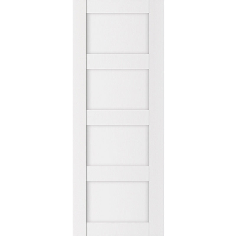 Dalle de porte intérieure stratifiée blanc doux Stile 021 seulement 36 po x 96 po, 18 po x 80 po