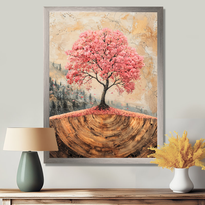 Heisler - Art mural sur toile à motif floral, H 32 po x l 24 po, Picture Framed, Argent argent