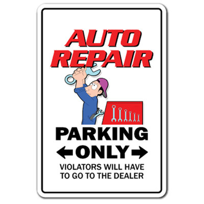 Apopka Auto Repair Parking Sign