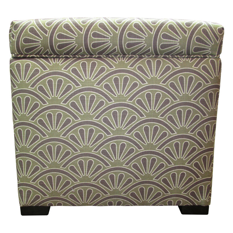 McDougal Upholstered Ottoman, Bonjour Amethyst