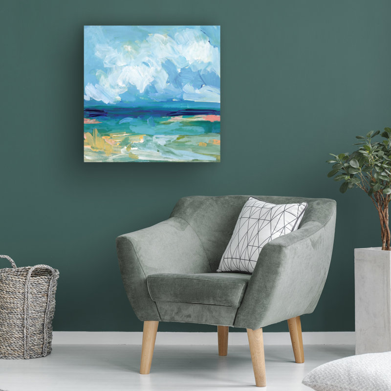 Bolognaise "Saltwater's Edge I" sur toile, H 14 po x l 14 po