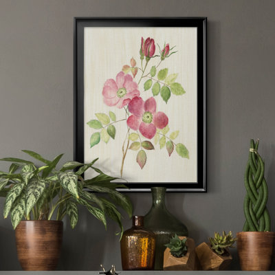 «Dusty Rose I», peinture sur toile encadrée