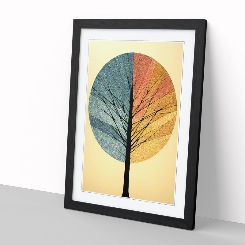 Tree Design Vol.3 - Wall Art, 34cm H x 25cm W x 2cm D, Walnut